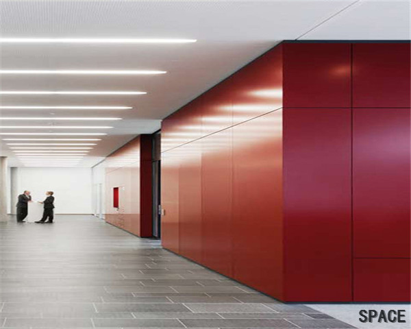 兴庆挂板隔断墙，金属挂板隔断